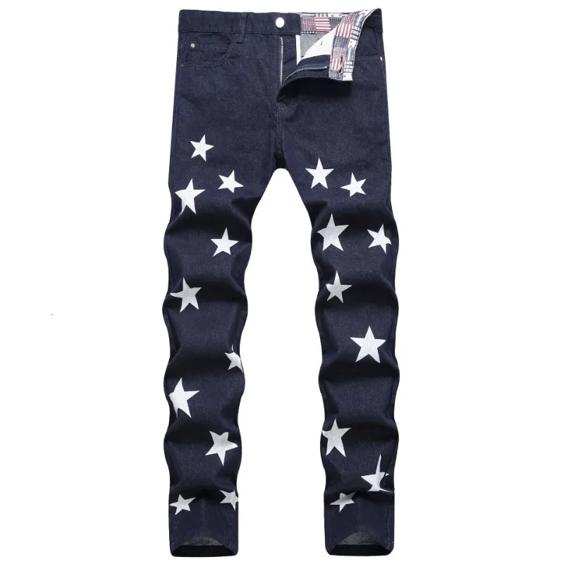 Jeans Men STREETHEATH MOTHURA HIP HIP PUNK CALCA ROCK MOTORCYCLY STAR MEN MENS 230814