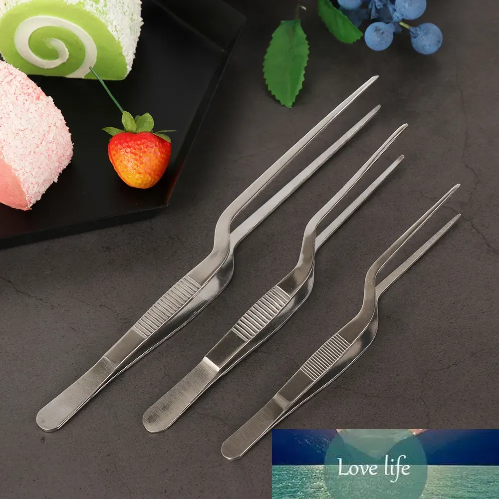 Stainless Steel Barbecue Tongs Serving Presentation Kitchen Tool Multiple Types Silver Plating Chef Food Tweezer BBQ Clip
