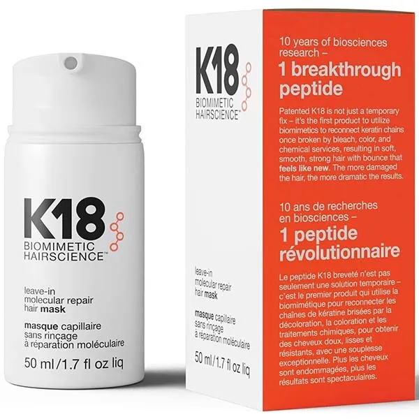 K18 Несмываемая маска K18 Molecular Repair K18 Repair Маска для волос от повреждений от отбеливателя Несмываемая восстанавливающая маска 50 мл