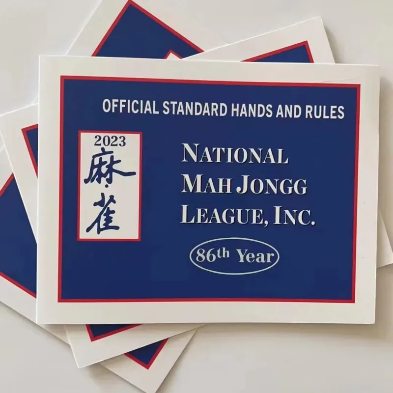 Wholesale National Mah Jongg Card Mahjongg League2023 بطاقات كبيرة الحجم وقواعد Mahjong Cards ForaDult