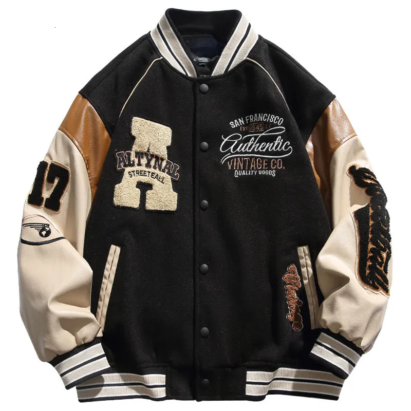 Jackets masculinos European e americano retro uniforme de beisebol da primavera e outono solto e versátil casaco de letra da moda Trendy Lovers 230812