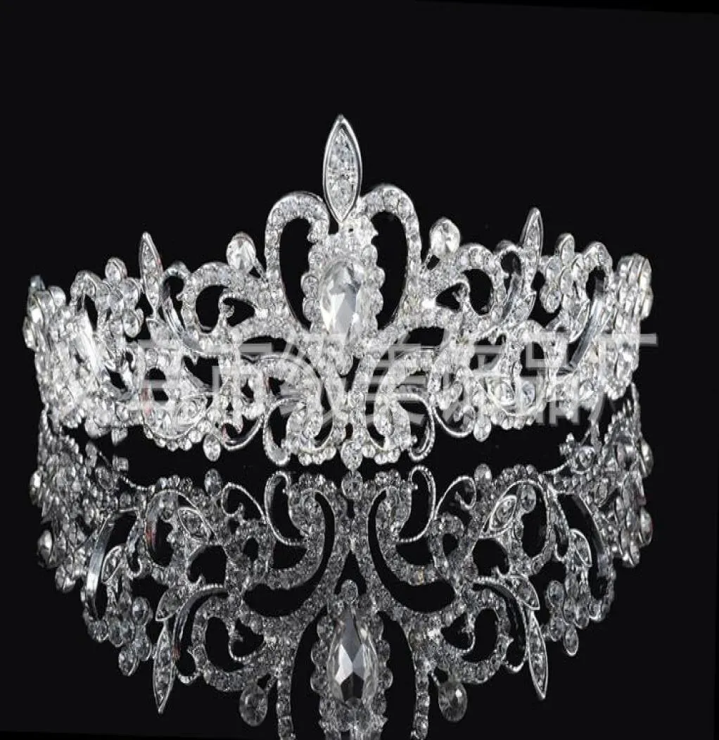 Birdal Crowns Neue Stirnbänder Bands Kopfstücke Braut Hochzeit Schmuck Schmuck Silber Kristalle Strass Pearlszzz