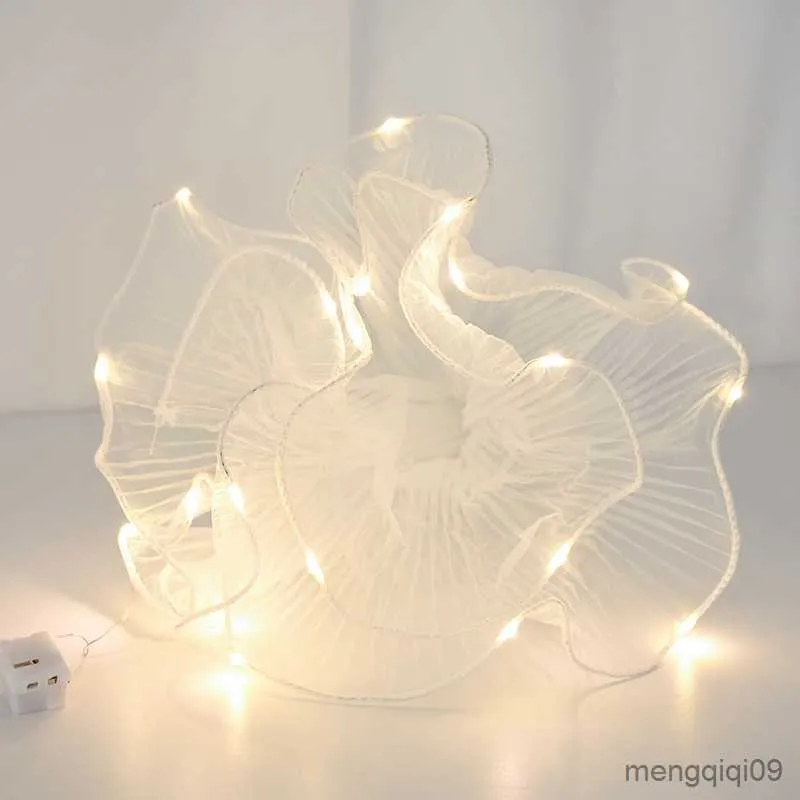 Prezent LED LED Light Flowping Tapping Tarn DIY Ręcznie robione ślubne bukiet kwiatowy papier papierowy przyjęcie urodzinowe Walentynki Pakowanie Pakowanie R230814