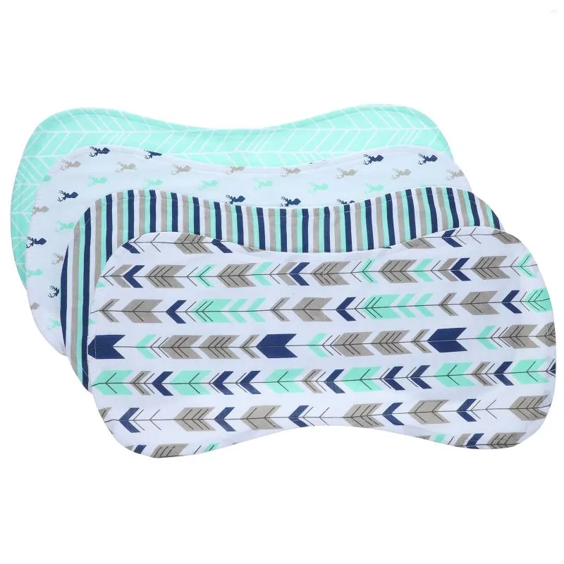 Bandanas 4 Pcs Baby Washcloths For Born Burp Towel Nursing Infant Burping