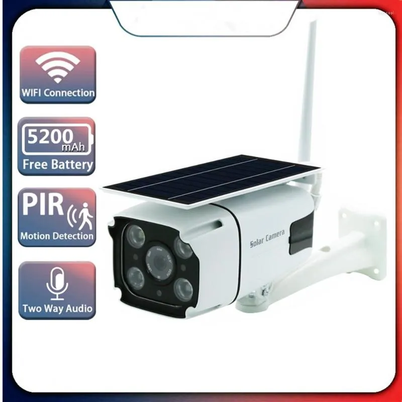 WiFi Monitor 4MP Solar Camera Wireless Low Power Cameras ثنائية الصوت Pir Mobile Reconnaissance Outdoor Waterproof IP67