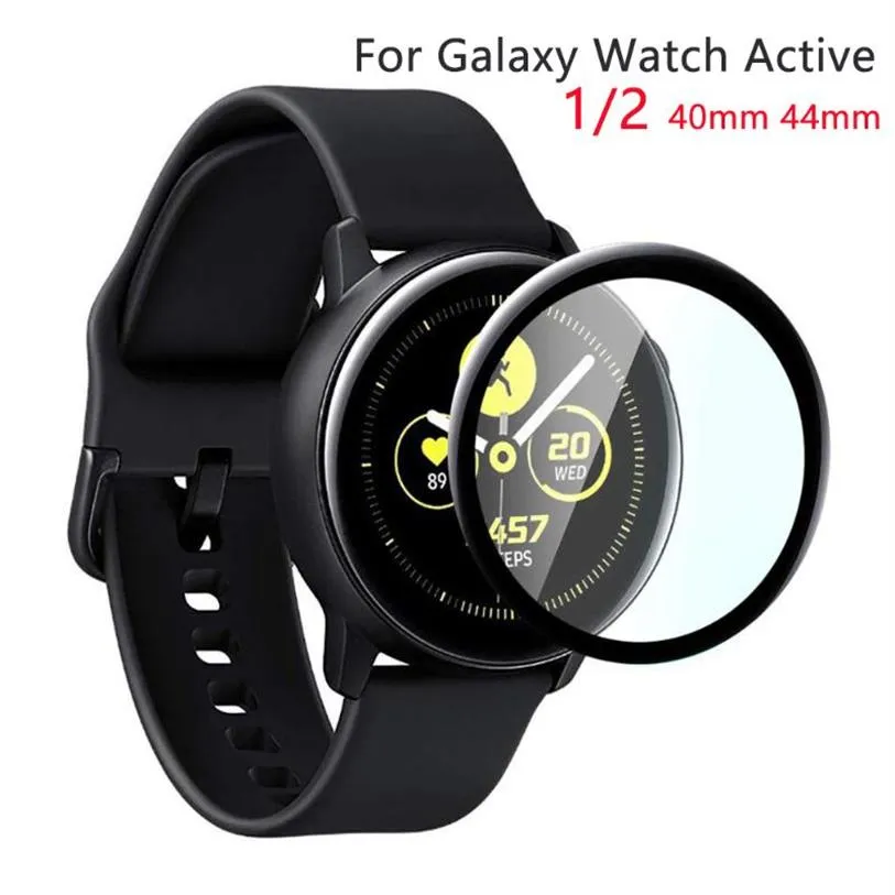 Watch Bands For Galaxy Active 2 44mm 40mm Sport 3D HD Full Screen Protector Film Accessories Glass229v