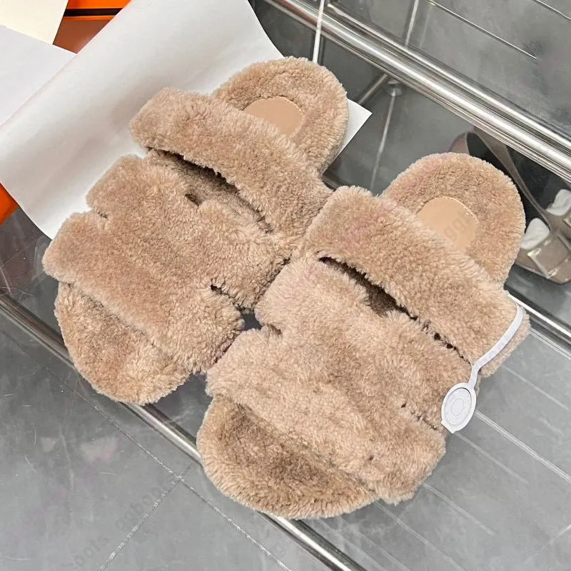 Slippers Australië Designer Bont Slides Slippers heren Dames Fluffy Fuzzy Slipper Slider Flat Comfort Mule Shearling Comfy Slide Slipper Pool Pillow Slippers Schoen