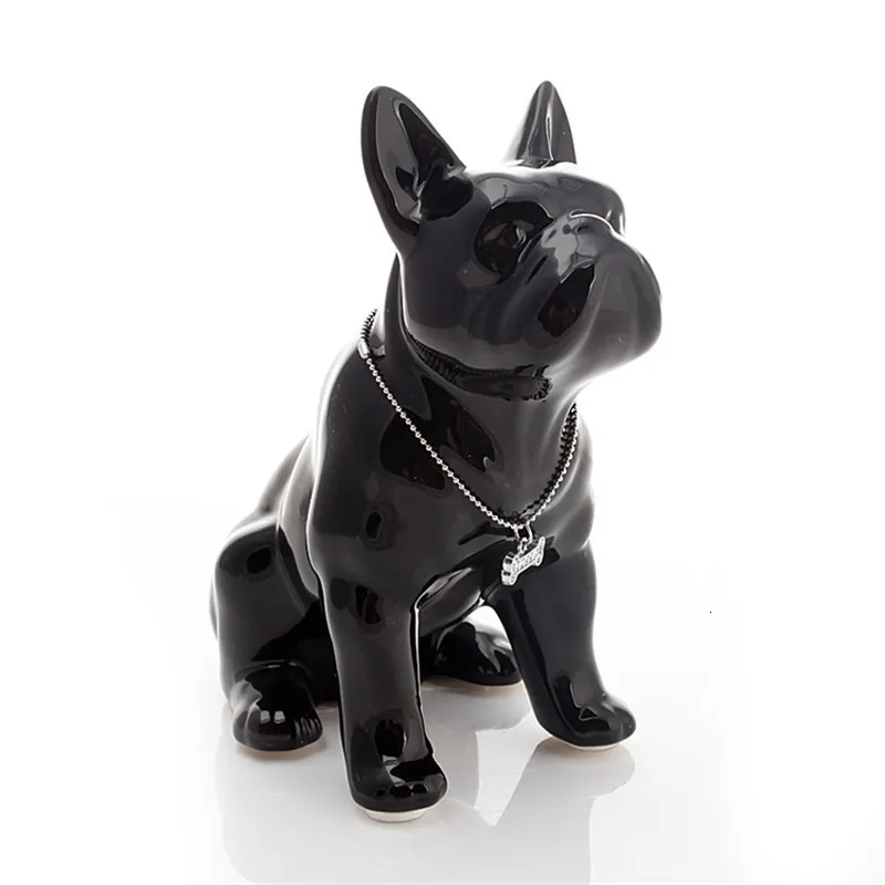 Objets décoratifs Figurines French Bulldog Dog Statue Home Decoration Accessoires Craft Objets Ornement Animal Figurine Livrée Sculpture 230812