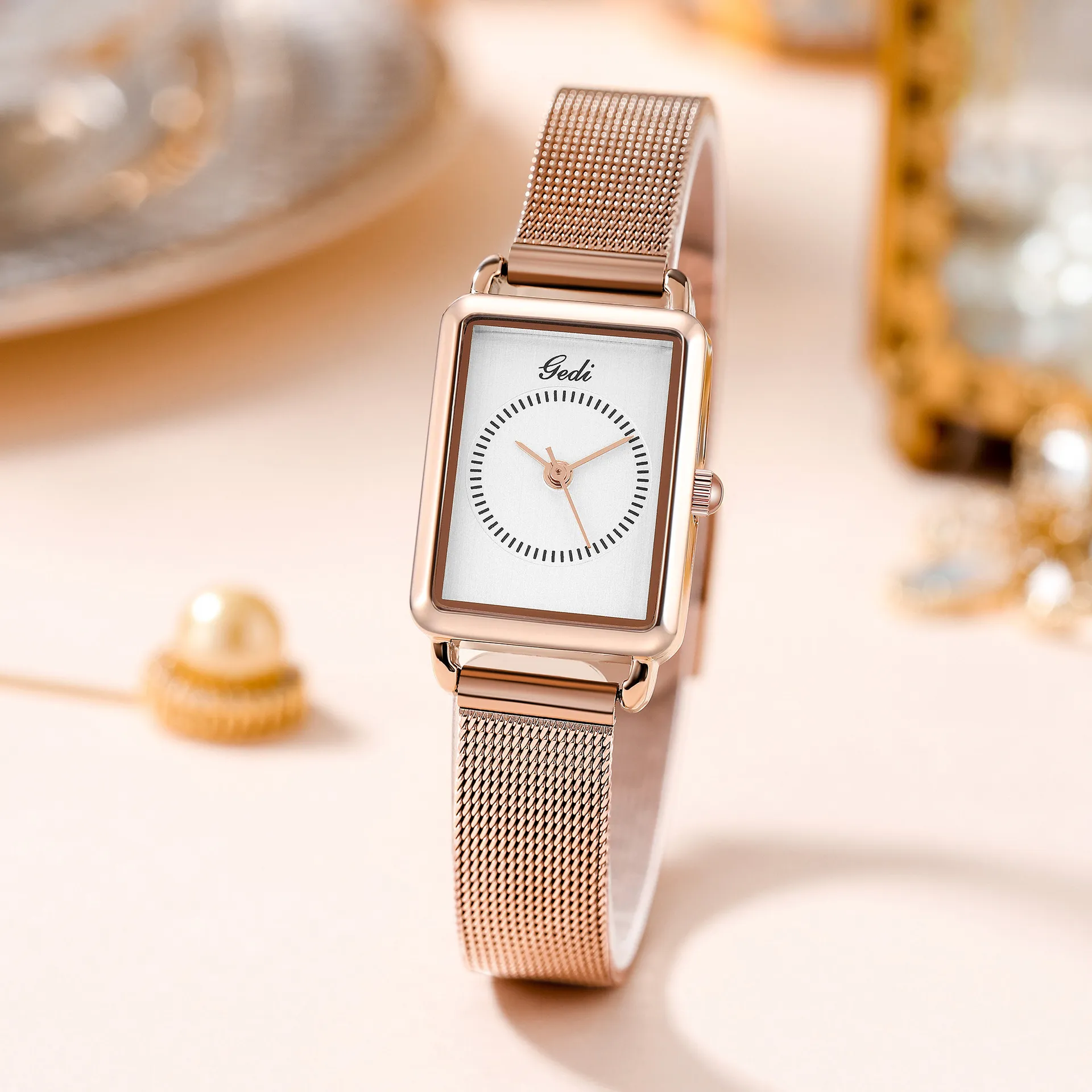 Montre pour femme Montres de haute qualité Designer de luxe Mode Quartz-Batterie étanche en acier inoxydable 21mm montre