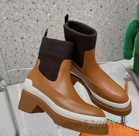 ladies chunky heel boots