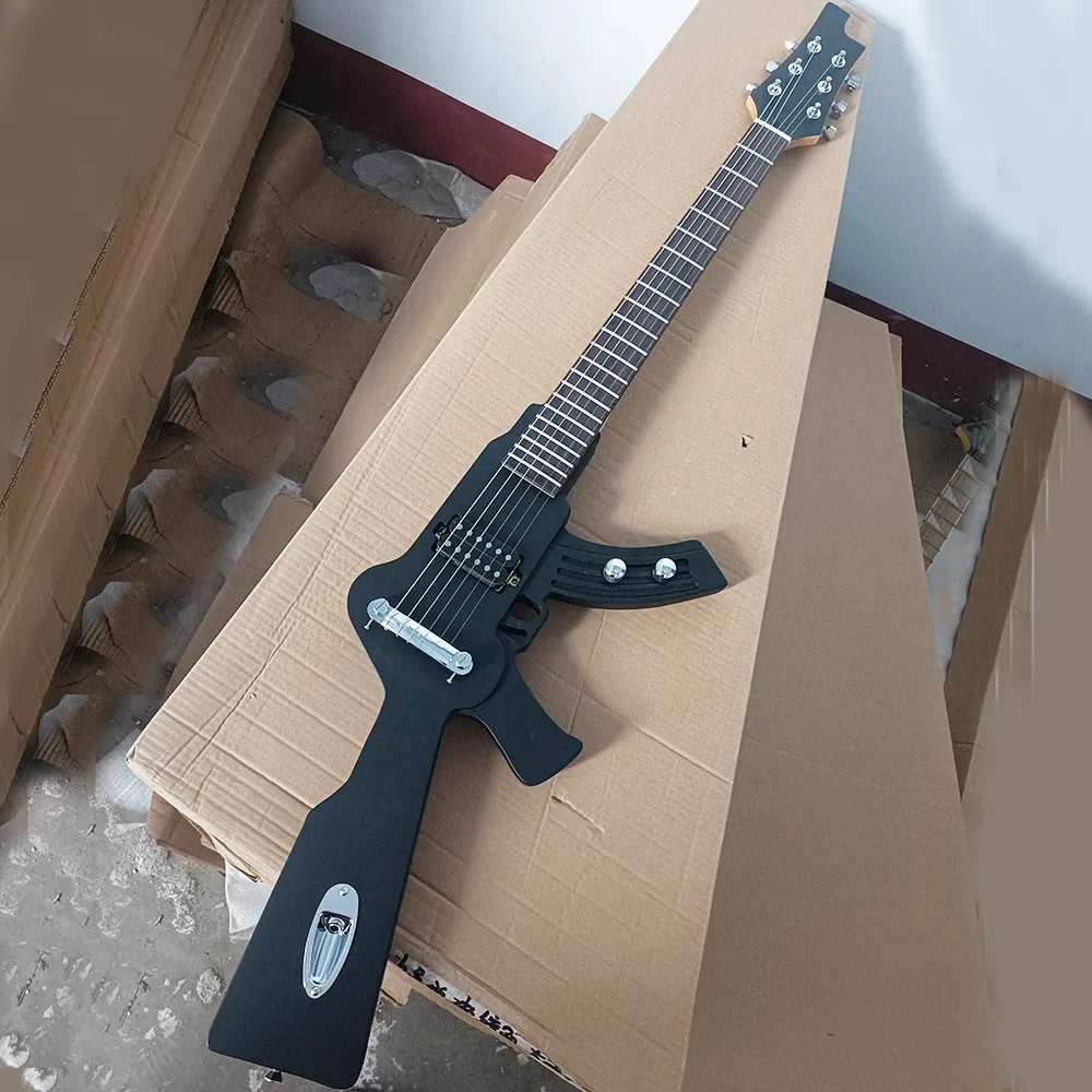 Electric Guitar: 6 String Gun With Humbucker, Customizable Rosewood ...