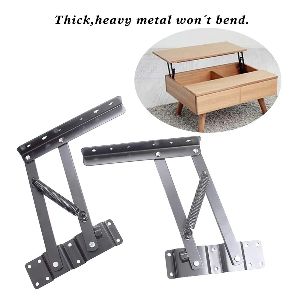 Lift Up Top Coffee Table Mechanism DIY Hardware Fitting Furniture Hinge Spring Great quality Thick Heavy Metal Won't Bend Co231e