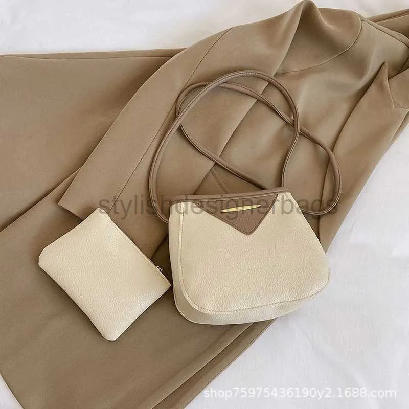 Advanced Small Bag 2023 New Fashion One Crossbody Square Contrast Color Mother and Child Bucket Tidestylishdesignerbags