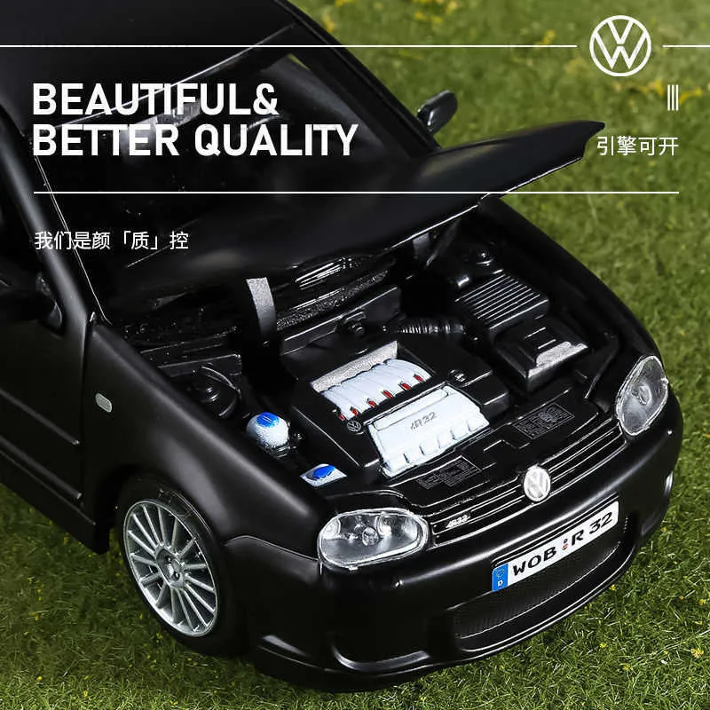 Maisto 1:24 Volkswagen VW Golf R32 Alloy Car Diecasts & Toy Vehicles Car  Model Miniature