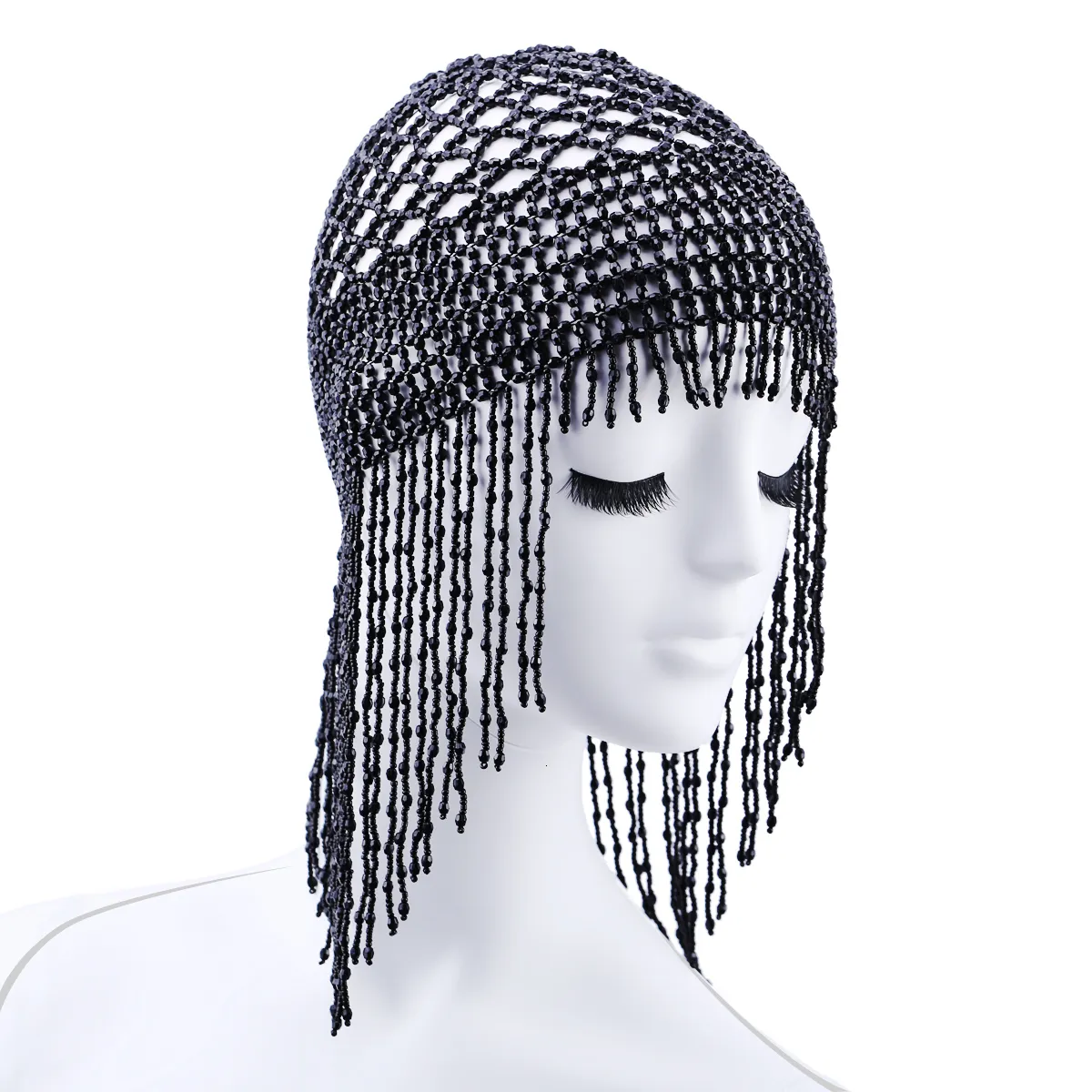 Wedding Hair Jewelry Handmade Beaded Cap Headpiece Belly 