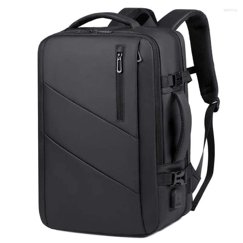 Backpack 17.3 Inch Laptop Large Capacity School Bag Waterproof Multifunctional USB Charging Expandable Travel