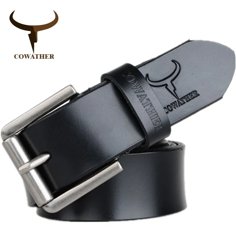 Outros acessórios de moda Cintos de cowather Cow Celinha de couro genuíno para homens de alta qualidade Luxo Três cores 100130cm 230814