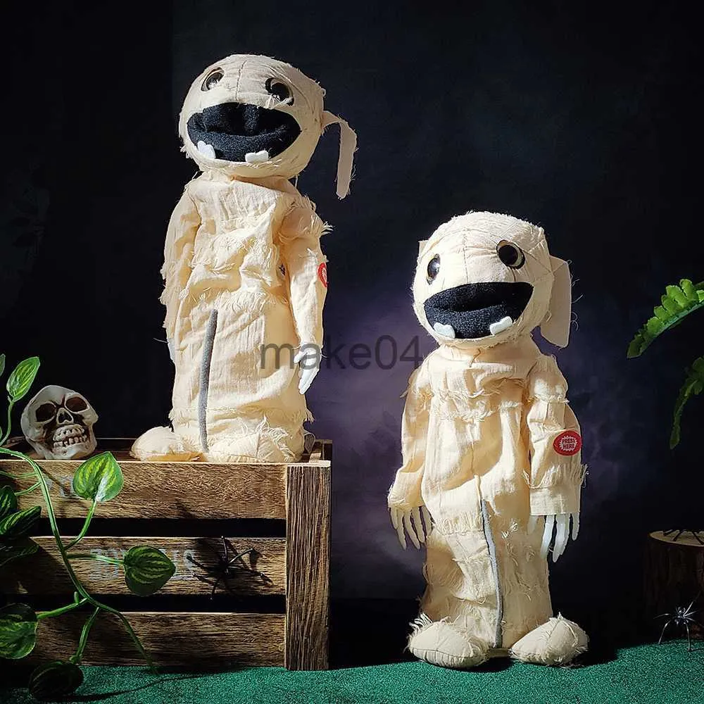 Nieuwe items Halloween Decoratie Horror Electric Mummy Ornament for Haunted House Home Happy Halloween Party Decoration Kids Gifts J230815