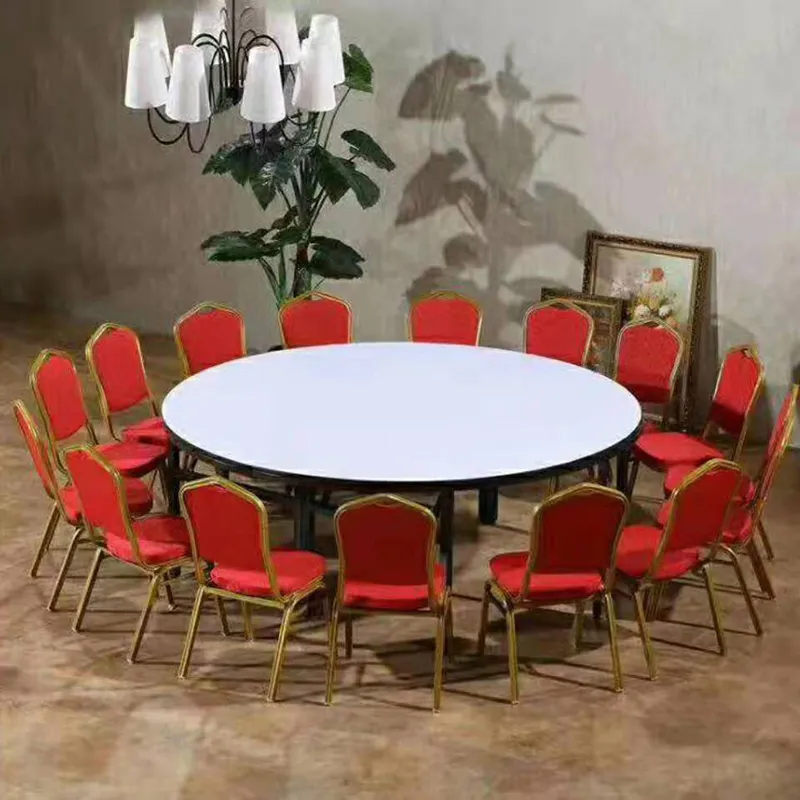 Combination of commercial furniture, banquet tables and chairs