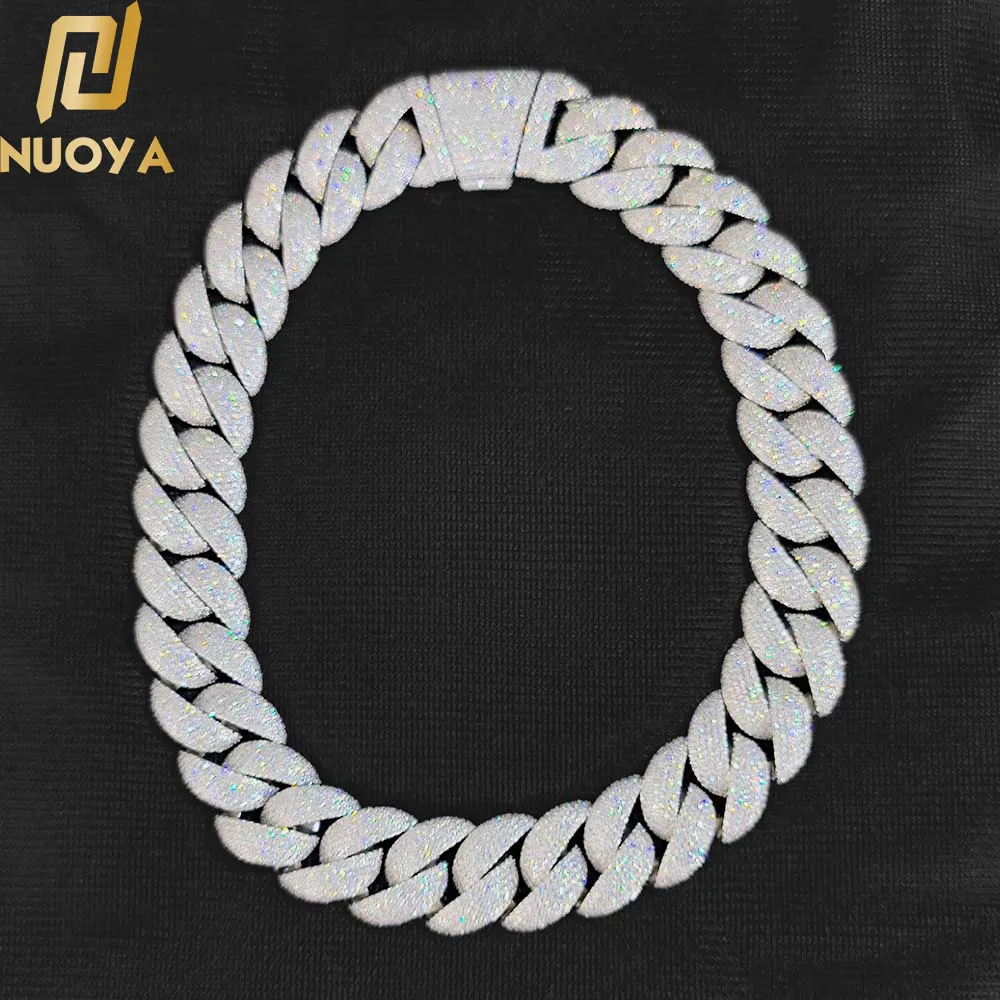 Kolye Kolyeler Kaliteli 22mm Bubble Pave Ayar 5 Sıralar Cz Küba Bağlantı Zinciri Moda Hip Hop Takı Kübik Zirkonya Kolyeler Gotik Lüks 230815