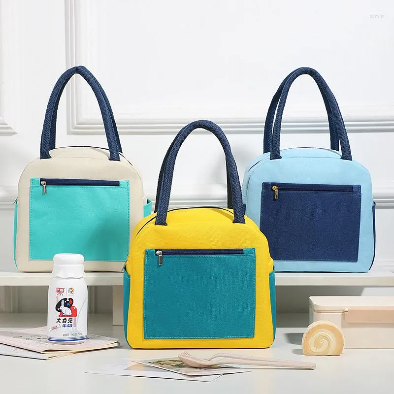 Stume da stoccaggio moda portatile per la borsa da pranzo fresco per bambini per bambini isolamento termico in alluminio armato