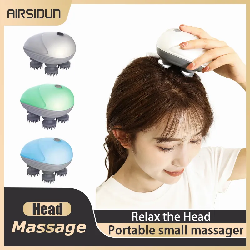 Massager testa per massaggiatore per piccola testa di rilassamento portatile massaggio alla testa intero massaggio a due colori massaggio 230815