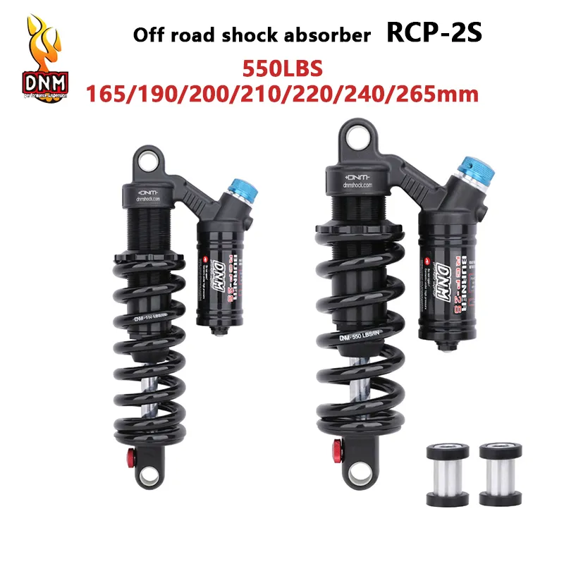 Bike Groupsets DNM RCP2S Shock Absorber Mountain Rear Suspension Spring Mtb Downhill DH 190mm 200m 220mm 240mm 550lbs 230815