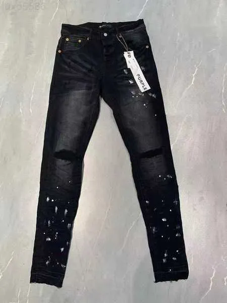 パープルジーンズデザイナーの女性用パンツブランドサマーホール2023新しいスタイルの刺繍自己栽培と小さな足ファッションプラッシップ84
