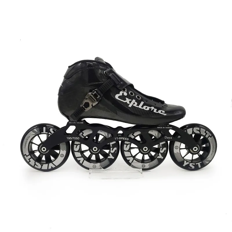 Carbon Fiber Impala Inline Skates Black For Adults Unisex Sports