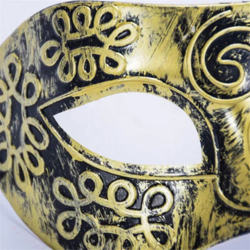 Gold and Silver Retro Venetian Masks Roman Gladiator Halloween Party Mask Man Woman Children Mardi Gras Masquerade Mask