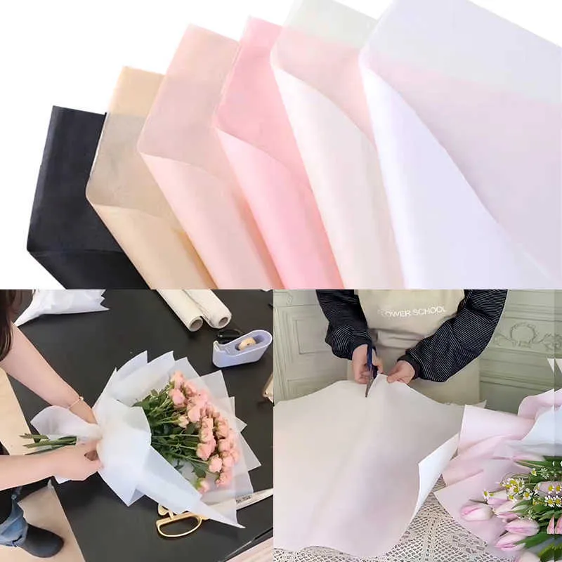 How to Make a Decorative Tissue Paper Wrap for a Floral Bouquet