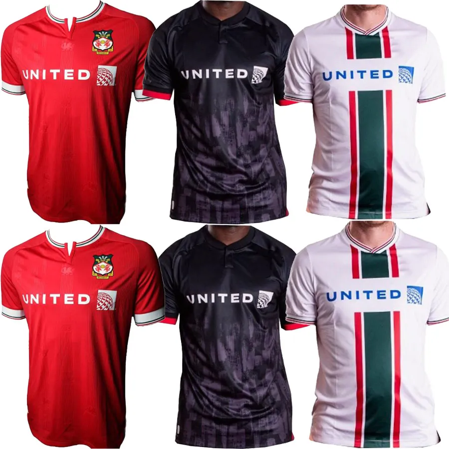 23 24 Wrexham Soccer Jerseys 2023 2024 S. Boden F. Takyi P. Rutherford