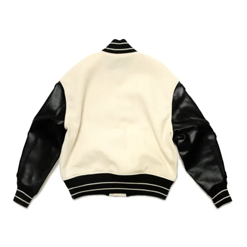 Mens Jackets KAPITAL 22AW Bicolor Cowhide Sleeve Splicing Bone 