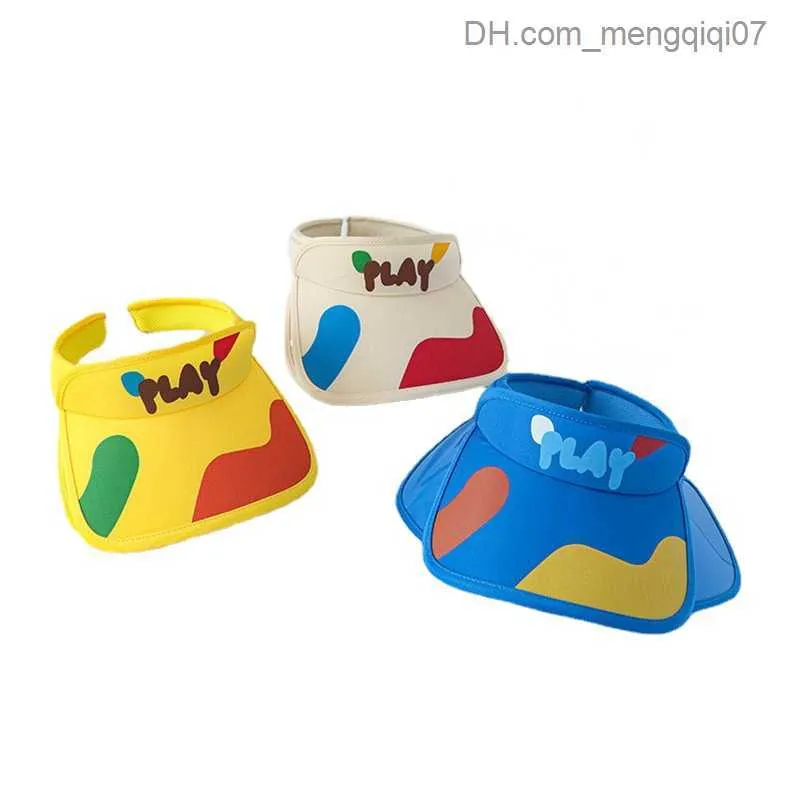 Caps Hats Korean Fashion Kinder Sommer im Freien Sonnenhut Verfallbare britische Jungen und Mädchen Sonnenschutzhut Kinder hohl atmungsaktive Hut Z230815