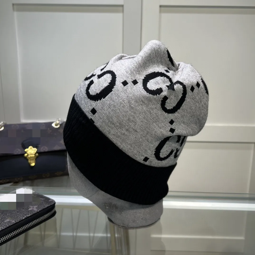 Şapka Moda Erkek Tasarımcıları Bonnet Kış Beanie Örme Yün Şapka Plus Kadife Kapak Kafkaları Kalın Maske Saçak Beanies Şapkalar