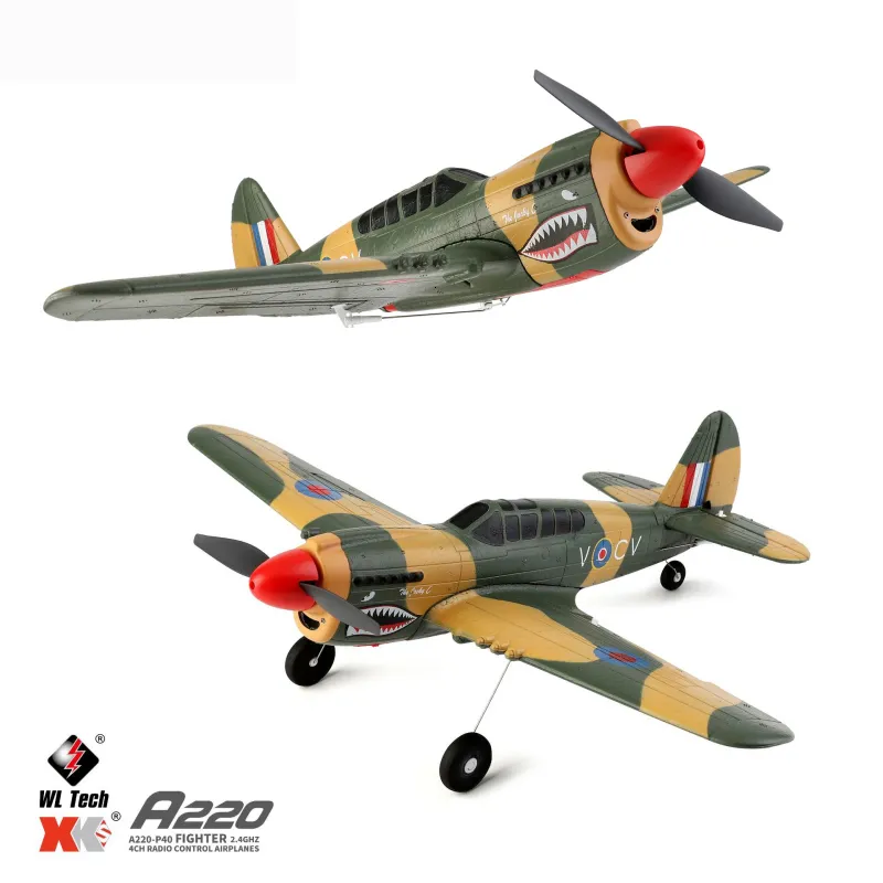 航空機modle wltoys xk a220 4ch6g/3d modleスタントプレーン6軸安定リモートコントロール飛行機電気rc航空機屋外玩具230814