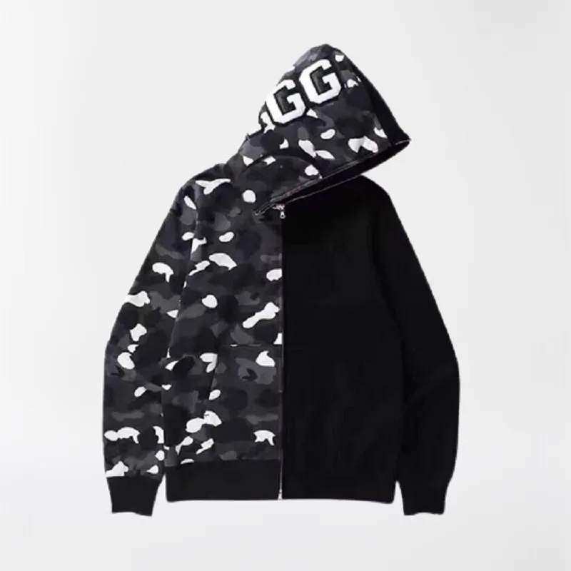 Bluza z kapturem męska Shark Mans Cool Hoodie Fashion Men Disigners Bluzy Zwierzęta druk czarna rekin szczęka z kapturem na bluzę dla mężczyzn Specjalny tkanina fajny styl l6