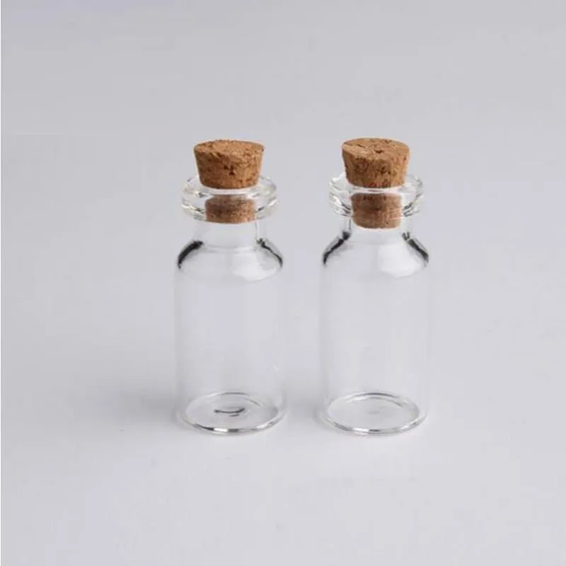 2 ml fiolki przezroczyste szklane butelki z korkami mini szklana butelka drewniana butelka pusta próbka słoiki małe 16x35x7mm highxdia urocze rzemieślnicze życzenie butelka Dorc