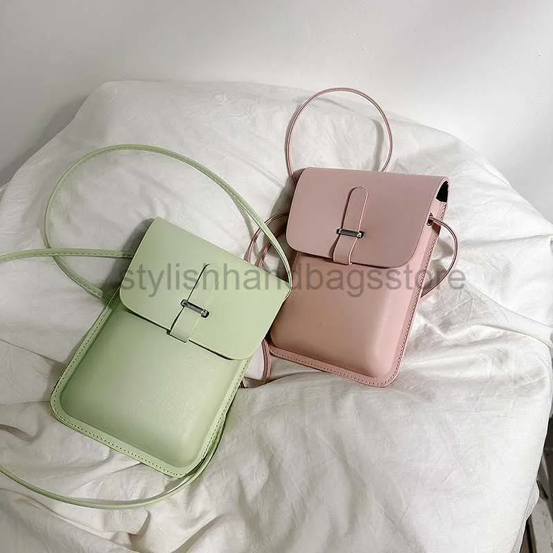 Cross Body Mini Phone Bag Women's Bag 2023 Summer Ny koreansk mode Solid Color Crossbody Bag Foreign Versatile Red Bagstylishhandbagsstore