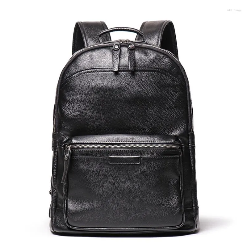 Backpack Nesitu Coffee Black Brown marrom