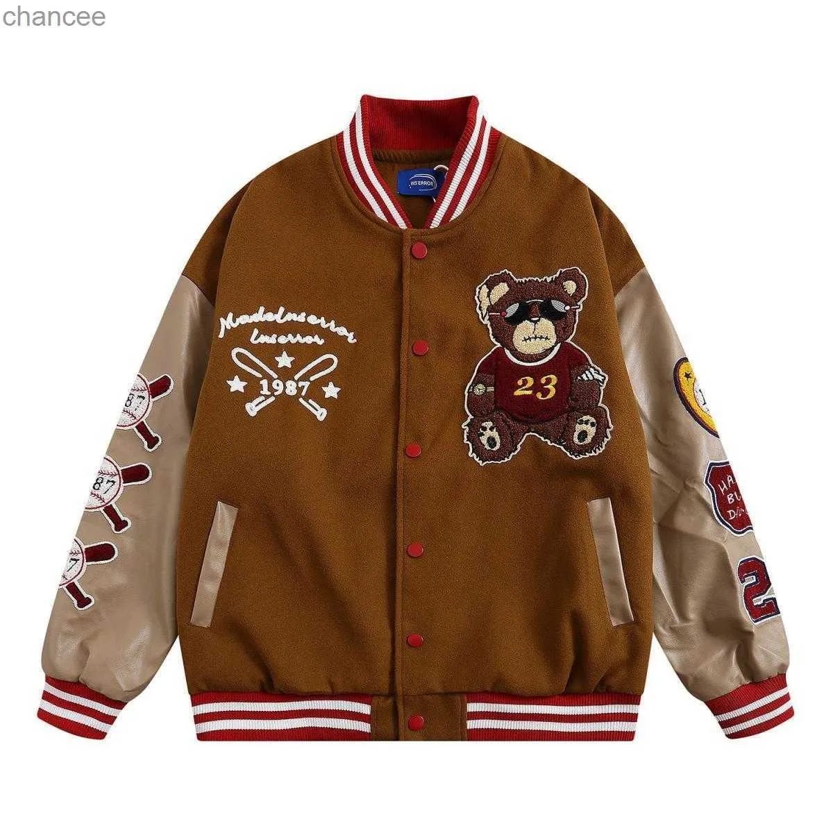 Teddy bear top bomber jacket womens