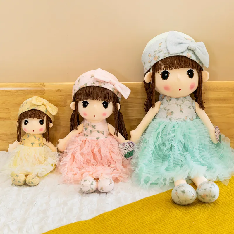 Poppen 95 cm grote size kawaii prinses ragdolls gevulde pluche meisjes speelgoed slaapkussenslaap kalm poppen zoete bruiloft 230814