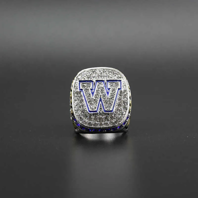 Anillo De Campeonato De La Copa Gris De Fútbol Cfl Winnipeg Blue Bomber 2019