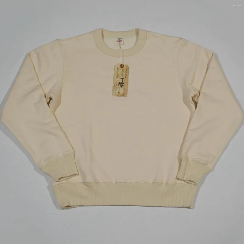 Mens Hoodies BOB DONG Heavy Duty Plain Crew Neck Sweatshirts Men