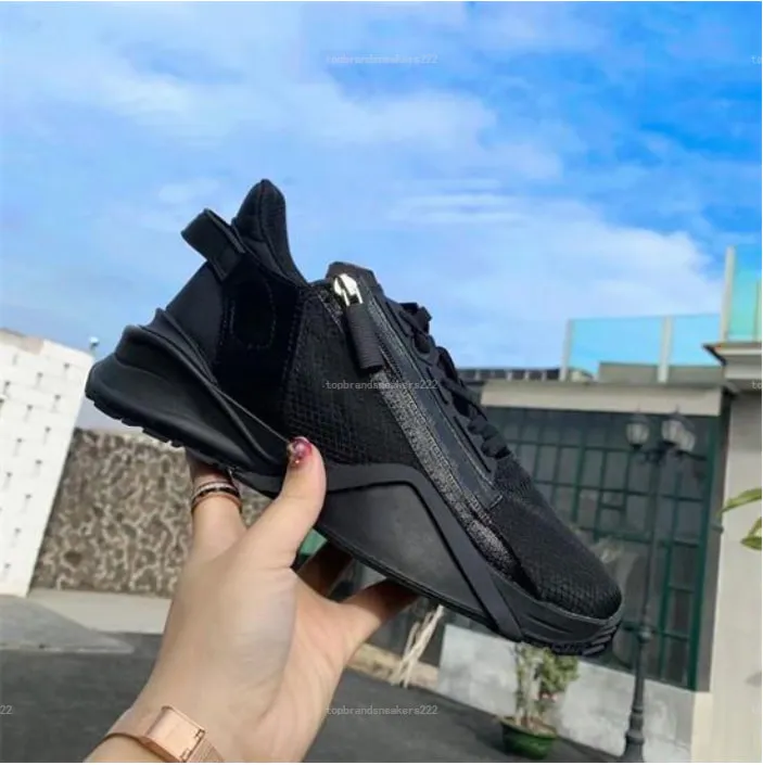 259 sneakers Men Flow Runner Sneakers Designer Shoes Women Nylon Tech Fabrics Trainer Runner Trainers Top Suede Leather Low-cut Shoes Black White Slip-on Casual Shoe