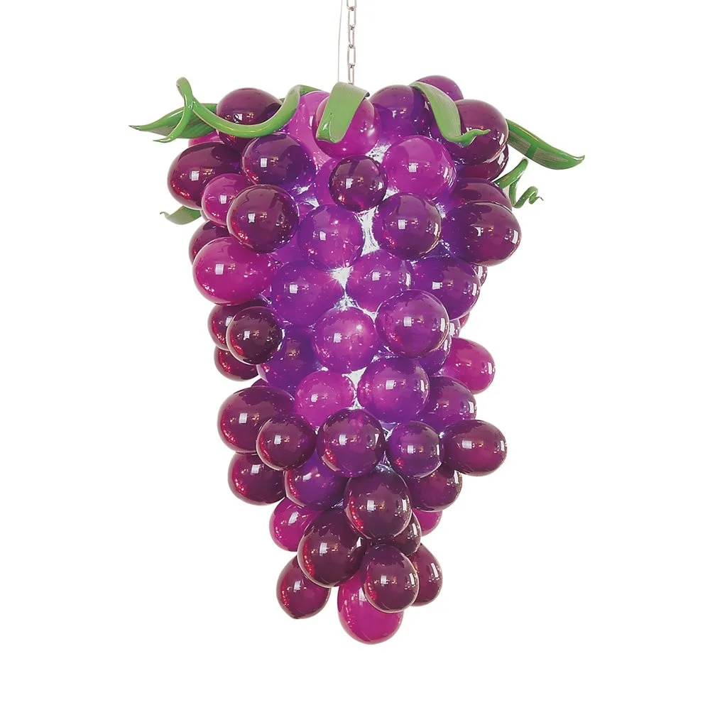モダンな階段のシャンデリア紫色のブドウの形を吊るしられる天井光クリエイティブキッドルーム装飾かわいいペンダントランプ備品