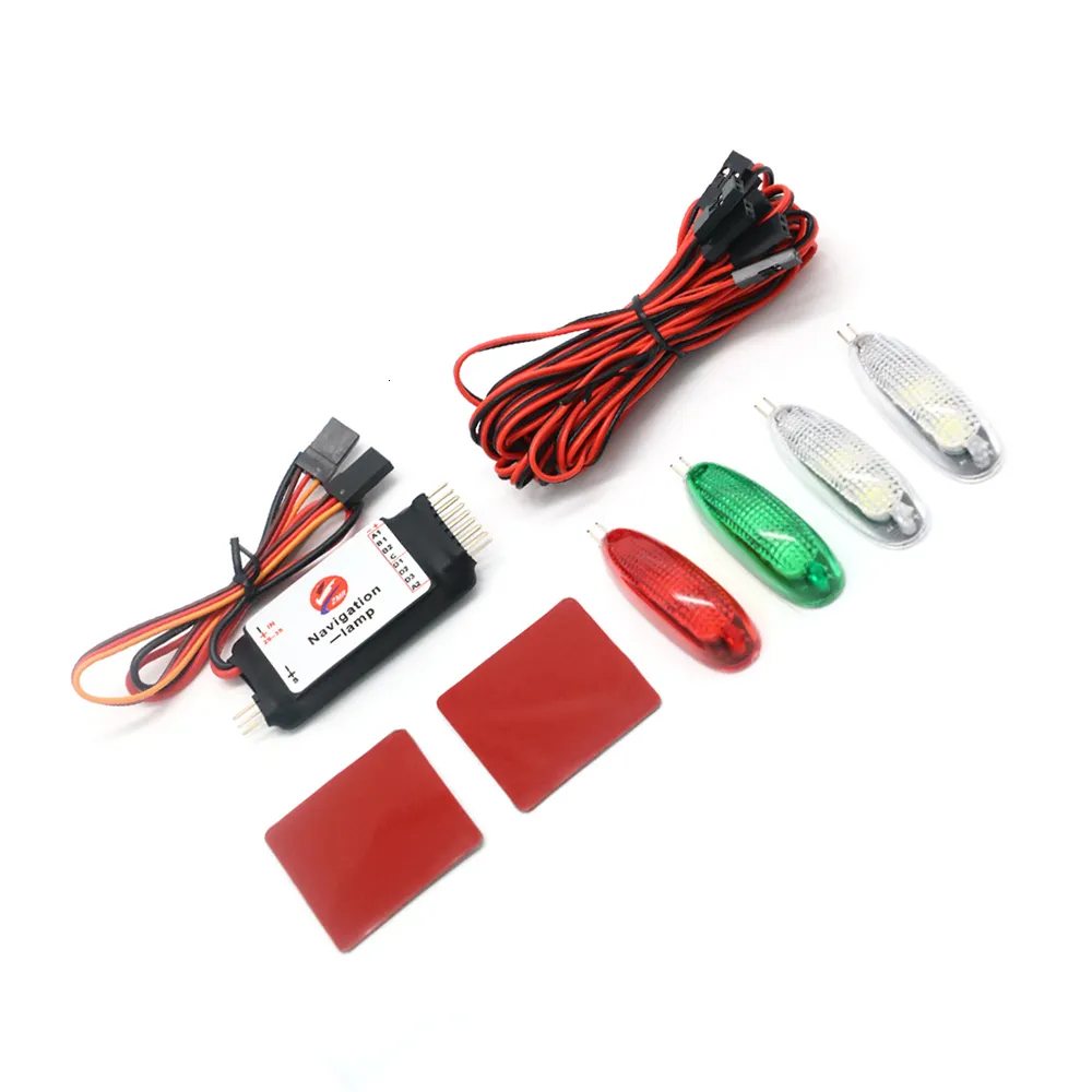Aircraft Modle Simulation Navigation Light 2-3S Voltage 3V LED Six modes for RC fixed-wing Aircraft Ducted Like real machine 230815