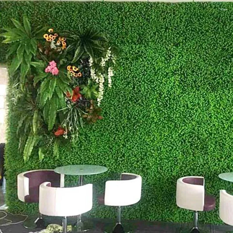 Decorative Flowers Artificial Flower Green Plant Background Wall Lawn Grass Door Window Wedding Home Decoration Eucalyptus Simulation