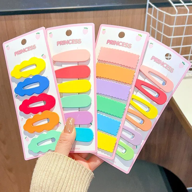 Accesorios para el cabello 2023 Color de primavera Cartoon Cloud Cookie Sechina sin trago para niñas Lindo Kawaii Clips Simple Fashion