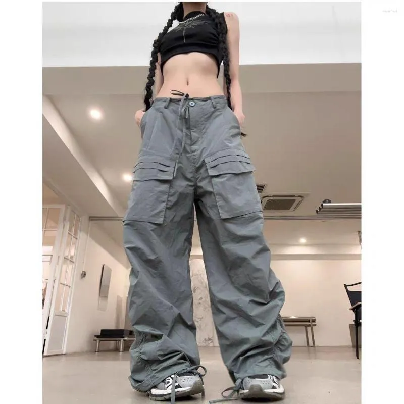Solid Knot Front Cargo Trousers  Pants for women, Y2k streetwear